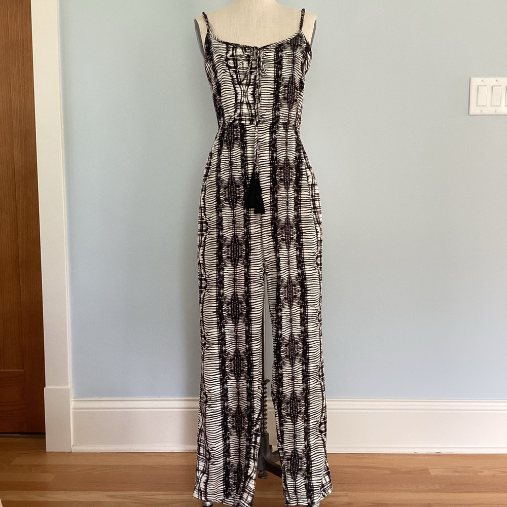 True Destiny Black and White Jumpsuit Size Small NWT